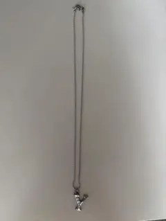 イニシャルY ネックレス シルバーカラー