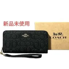 新品未使用 COACH コーチ 長財布 アウトレット C3548 ブラック - メルカリ