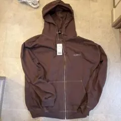 XLARGE プリントストーン ZIP HP シャツ XL ブラウン