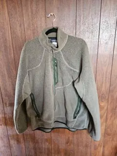 patagonia メンズ フリースジャケット L オリーブグリーン　mars