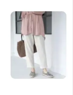 レプシィム　ハタラクテーパードパンツ　アイボリー