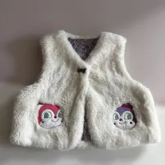 ⭐*︎様 ホワイト〜アイボリー　フリースベスト アンパンマン　コキンちゃん　ドキ