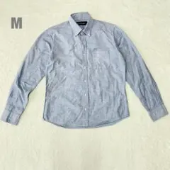 B.G.closet 長袖 シャツ カジュアル シンプル デニム 青系 M