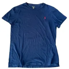 Polo Ralph Lauren ネイビー Tシャツ M 赤ポニー 刺繍ロゴ