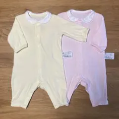 ユニクロ UNIQLO AIRism ベビー ロンパース 2色セット 60cm