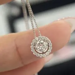 PT ダイヤモンド　ネックレス　新品　鑑定書付き