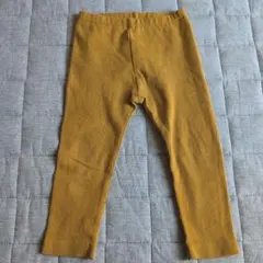 90cm キッズ スパッツ レギンス マスタード 男の子　女の子　ユニクロのサムネイル