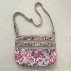 【新品未使用】LeSportsac クインバッグ 花柄 薔薇 ショルダーバックのサムネイル
