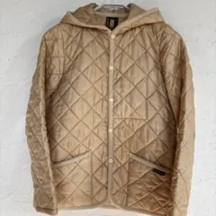 ラベンハム　ベージュ キルティングジャケット フード付き