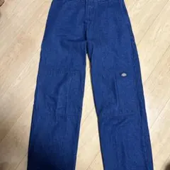 Dickies ダブルニー　デニム　ダークブルー ワークパンツ