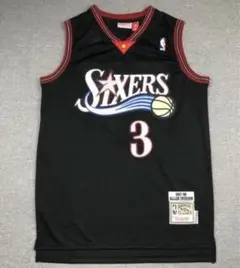NBA アレン・アイバーソン 76ers ユニフォーム 刺繍ロゴ　0906
