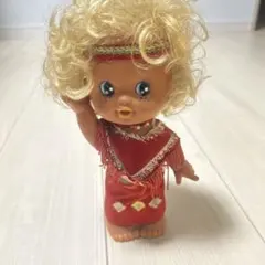 昭和レトロ　日本製　アンティークドール ソフビ　人形　女の子