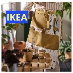 IKEA エプロン　ガーデニングやBBQにも♪ ロングタイプ　ボタニカル　送料込のサムネイル