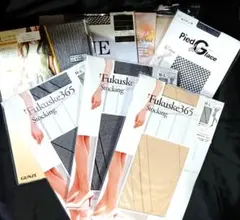 網 ストッキング ハイソックス 7足セット