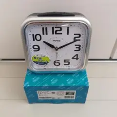 【新品】目覚まし時計 非電波 アナログ MAG　シルバー T-719-SM-Z