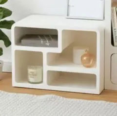 新品未使用★スリーコインズニュアンスディスプレイラックホワイト