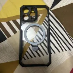 ブラック iPhone 15 pro Maxケース マグネット充電対応