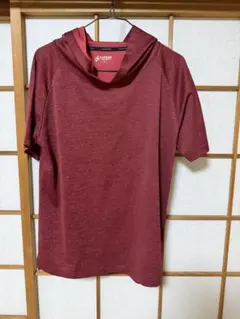 CLOSSHISPORTS フード付きTシャツ M 赤