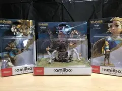[未開封]amiibo ゼルダの伝説 ガーディアン/リンク(弓)/ゼルダ セット