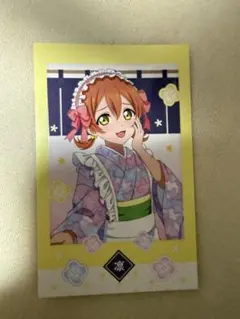 ラブライブ μ's お台場 キャラカフェ ランチョンマット 小泉花陽 東條希 ラブライブ μ's お台場 THEキャラカフェ フォト風カード 小泉花陽