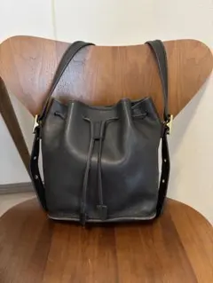 オールドコーチ OLD COACH ショルダーバッグ 巾着 バケツ型 黒
