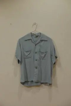 40s rayon gabardine レーヨンギャバ シャツ - メルカリ