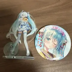 初音ミク アクリルスタンドとバッジセット