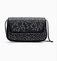 zara スタッズ チェーン　ショルダーバッグ