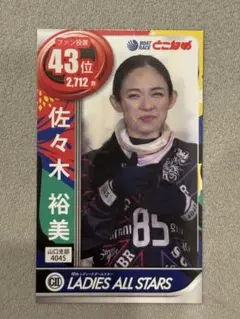 競艇 佐々木裕美選手 ボートレース サイン入りアクリルプレート 佐々木裕美選手 ボートレース サイン入りアクリルプレート