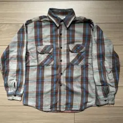 好配色 70s80s USA製 FIVE BROTHER ネルシャツ ヘビネル