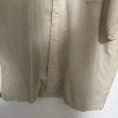 刺繍入りベージュ長袖シャツ Lサイズ