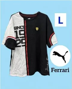 希少 美品 フェラーリ Ferrari Tシャツ 黒/白 Lサイズ PUMA