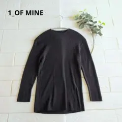 1_OF MINE ウールリブニットプルオーバー