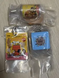 「3個」 PEANUTS ビスケットミニチュアチャーム