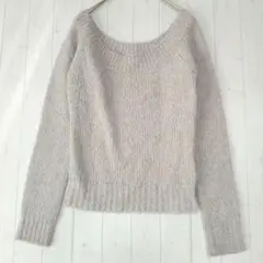 マウジー ニット 長袖 フリー グレー