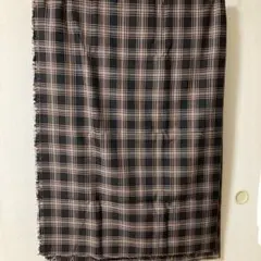 チェック柄生地 こげ茶✖️ベージュ