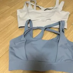 XL ブラトップ2枚セット（ブルー・ベージュ）