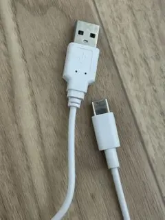 USB Type-A to Type-C ケーブル ホワイト