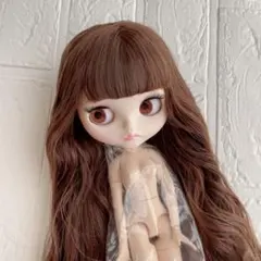 アイシードールカスタム ♡白肌・オレンジブラウン♡ ❤️アイシードール❤️オレンジブラウンストレート ニューフェイス