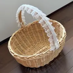 Bouquet de muguet ブーケドゥミュゲレースラタンバスケット Bouquet de muguet ブーケドゥミュゲレースラタンバスケット - メルカリ