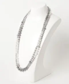 JETSET SOLO PLUS/グラデーションパールネックレス/シルバー