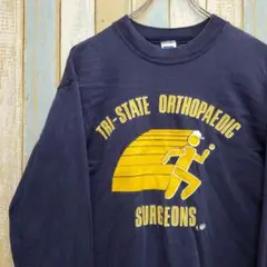 HA494☆ラッセルアスレチック☆ロンT☆企業ロゴプリント☆USA製☆90s☆M