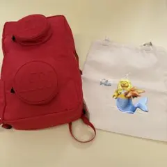 LEGO シグネチャー 1X2 バックパック トートバッグSET レッド①V-1 