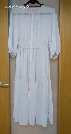 【美品】ROPÉ PICNIC シアーワンピース 38