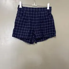 チェック短パン