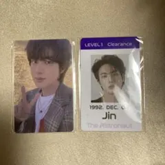 BTS ジン　THE ASTRONAUT カードボルダー付属トレカ２枚セット