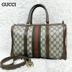 【美品】オールドグッチ シェリーライン GGスプリーム ボストンバッグ 2way