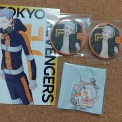 東リべ 三ツ谷隆 チャイナ オーロラチャーム 旗持ち 缶バッジ 特典