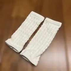 petit mainホワイト ベビーレッグウォーマー プティマイン