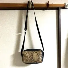 ルサックアダム　パイソン　カーフレザー　ショルダーバッグ　クロスボディのサムネイル